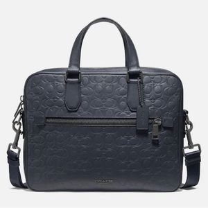Coach Kennedy Brief Signature Leather